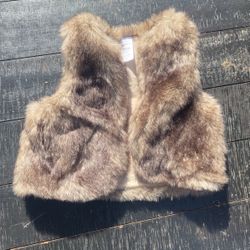 Girls Faux Fur Vest 