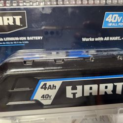 Hart 40v 4.0ah Lithium Battery. 