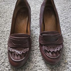 Clark Ingo Thick Heel Loafers 