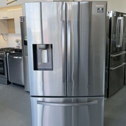 Samsung 28 Cu. Ft. Fingerprint Resistant Stainless Steel 3-Door French Door Refrigerator With AutoFill Water Pitcher