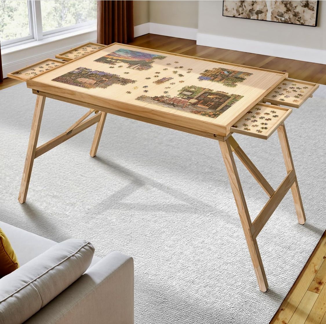 Puzzle Table w/legs (2,000 Pieces) BRAND NEW.
