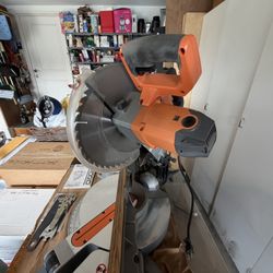 12 In Ridgid Compound Miter Saw With Laser