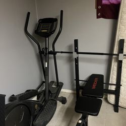 Weight Bench And Eliptical