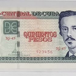 500 Pesos 2024 Cuba Escalera 123456