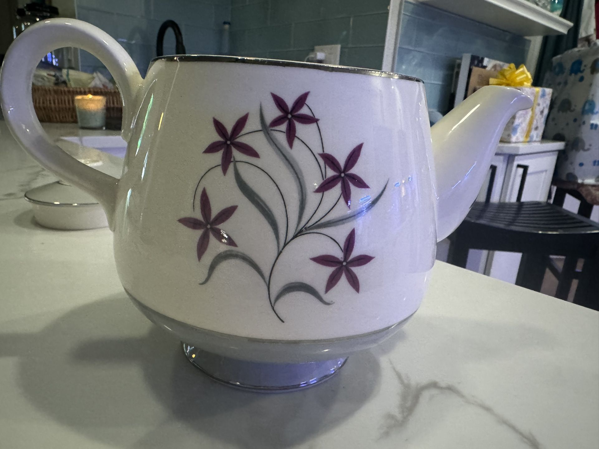 Hanover American Made Semi Porcelain Dinnerware Teapot
