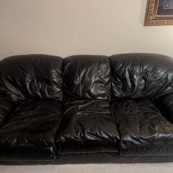 3-Piece Leather Couch Set