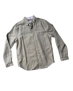 32 Bar Blues Men’s Long-Sleeve Button-Down Shirt in Olive