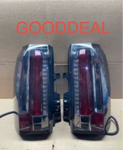 OT60 Fit 15-19 GMC Yukon XL SUV Smoke Full Led Taillight Pair