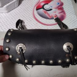 Genuine Leather Handle Bar Luggage 