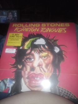 Rolling Stones foreign tongues 2 lp vinyl sealed vinyl exclusive blue vinyl
