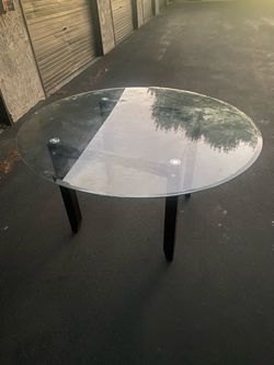 Round Glass Table