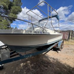 SkipJack 20 with double axle trailer project boat