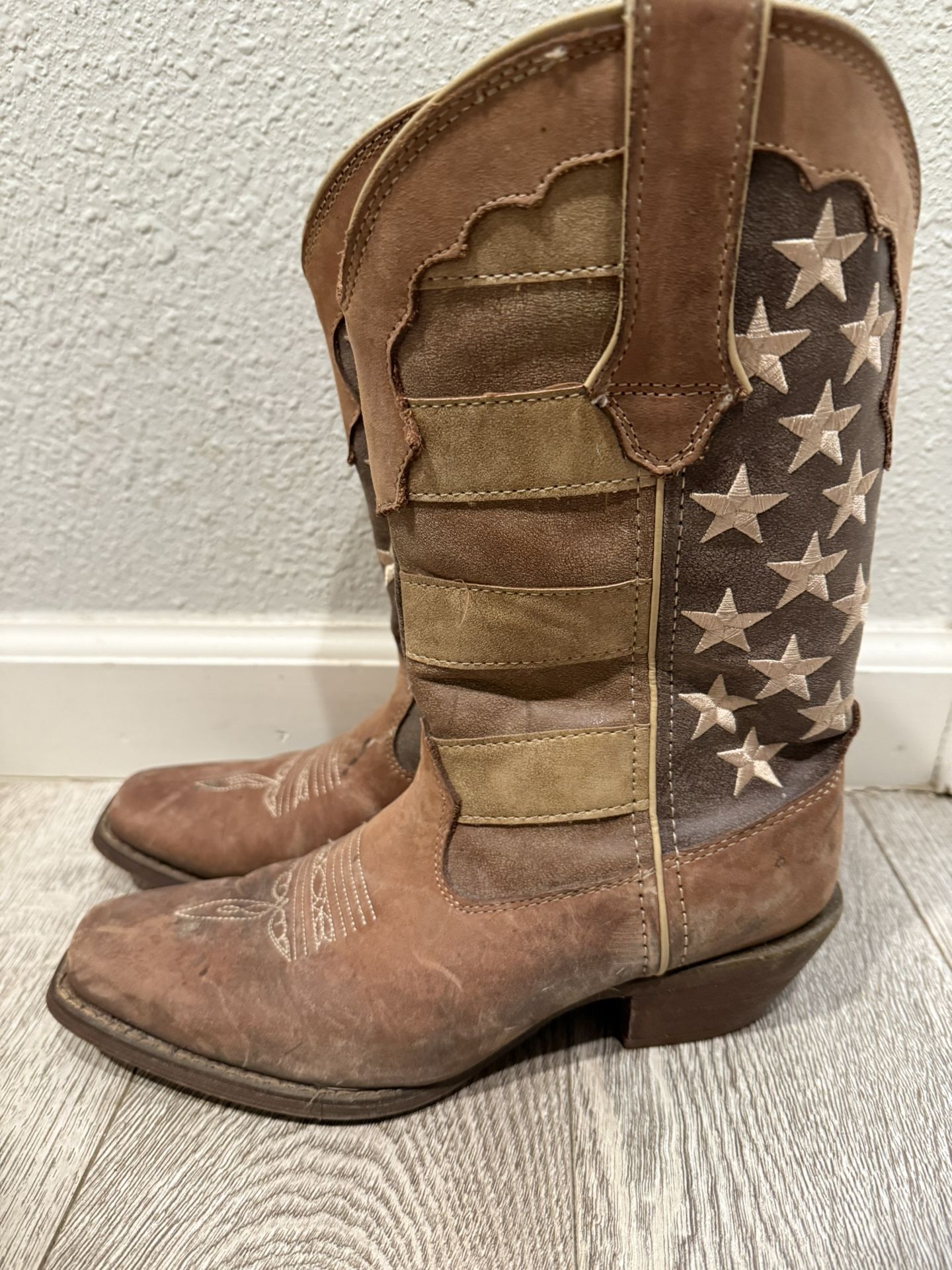 Durango American Flag Cowgirl Leather Boots
