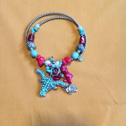 Beautiful/Colorful Cowgirl Necklace 
