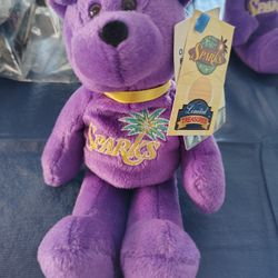 Sparks Lisa Leslie Signed Bear ..Vintage Bear.  Late Ninety's Or Early 2000.