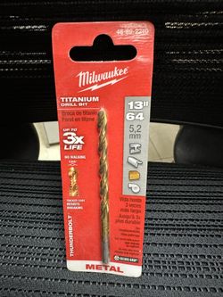 Milwaukee Titanium Drill Bit 13/64”