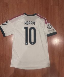 Real Madrid 26/27 Home Jersey, Mbappe #10, Champions league patch
