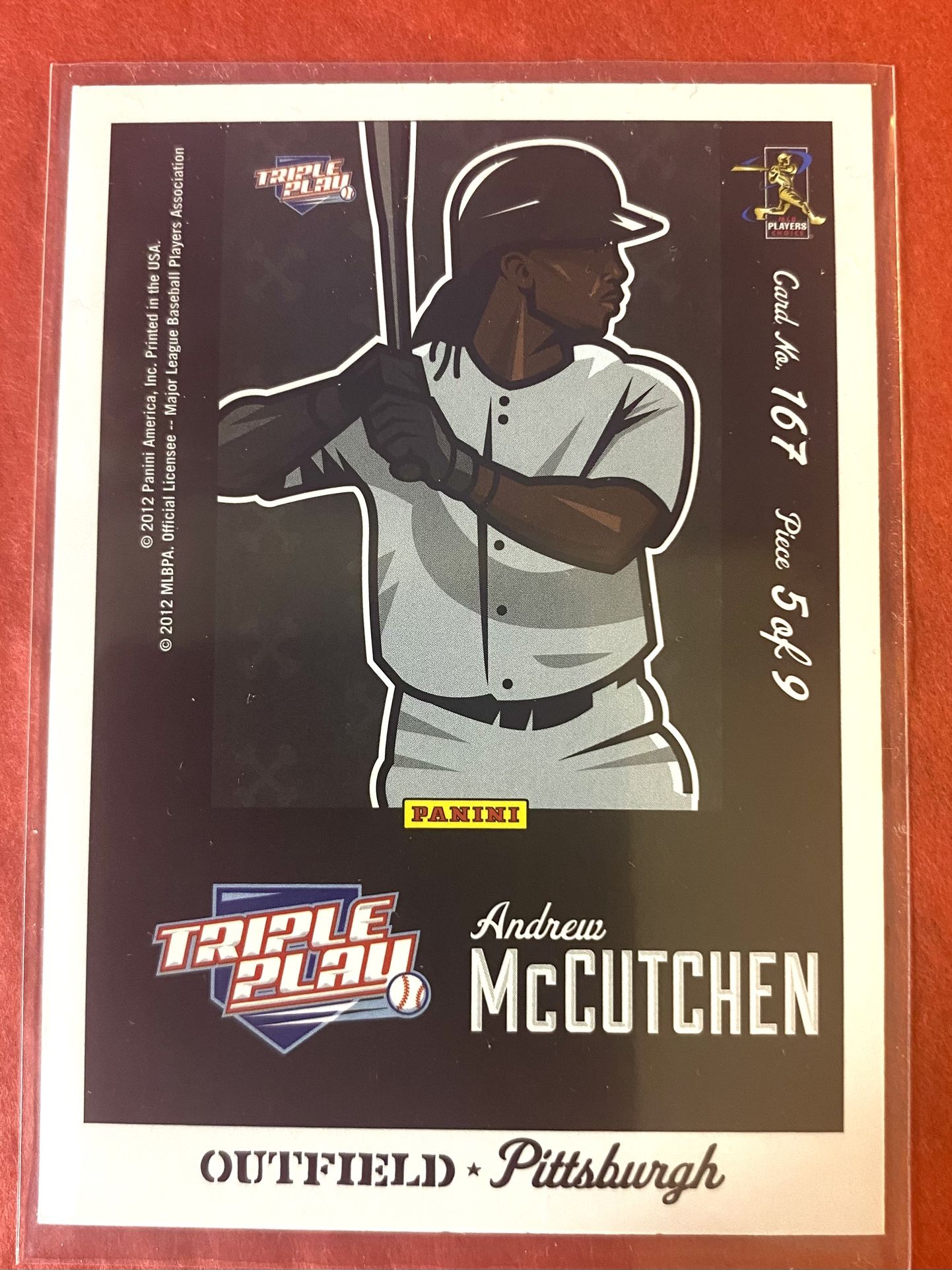 Andrew McCutchen 2012 Panini Triple Play Puzzle Card
