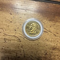 2001 24k Gold Plated Kentucky State Quarter