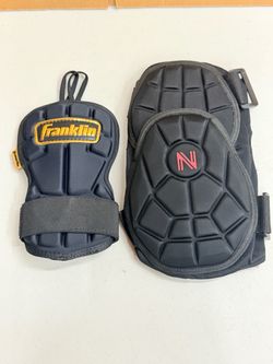 Nuribase Youth Sm-Med Elbow Guard & Franklin Hand/Wrist Guard Lot Combo Set