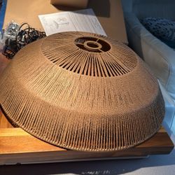 24” Hand Woven Boho Chandelier 