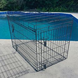 Dog Cage Dog Crate Dog Kennel PetSelect Animal Wired Cage Medium BLACK