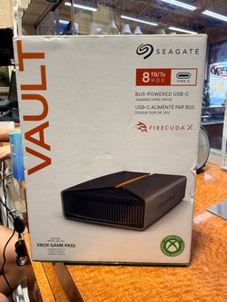 Seagate FireCuda Vault 8TB External Gaming Hard Drive – USB-C – Xbox & PC
