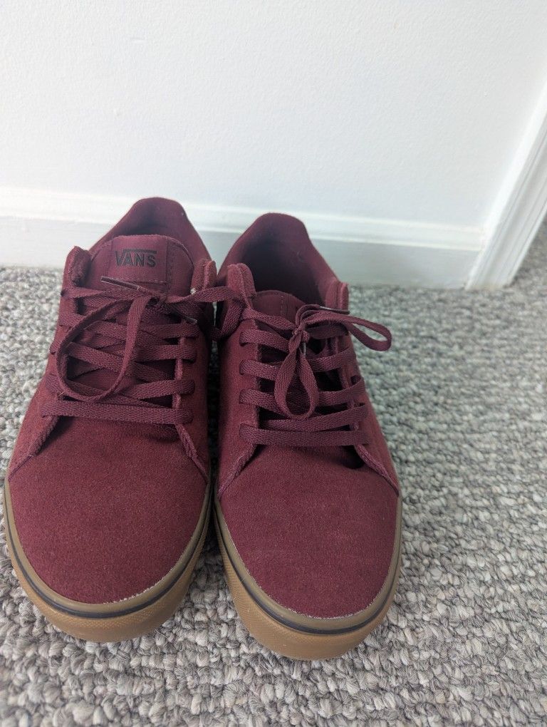 Burgundy Suede Vans