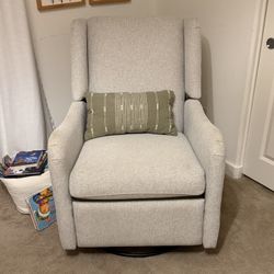 Pottery Barn Light grey glider 