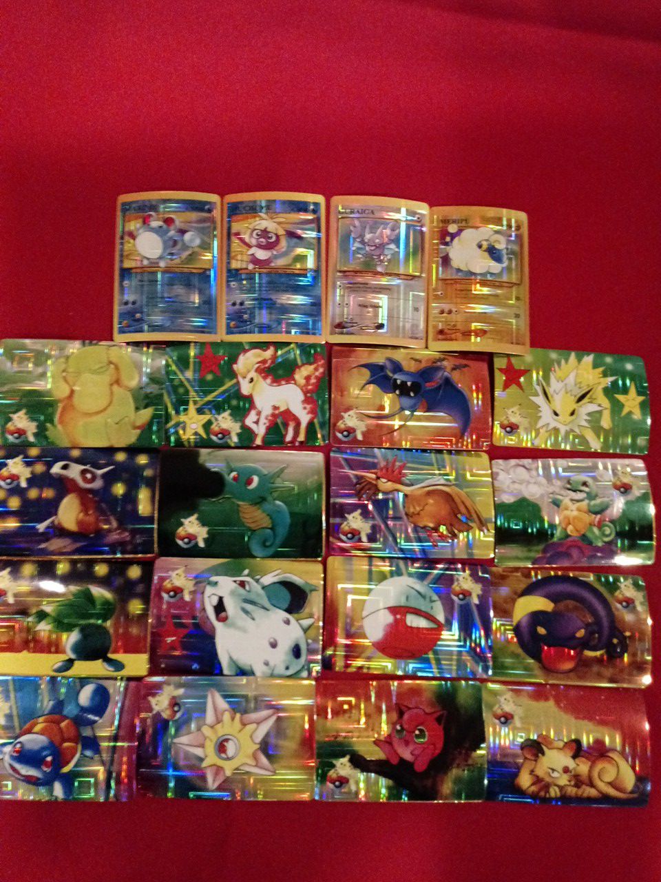 20 Pokemon Collectable Sticker Cards