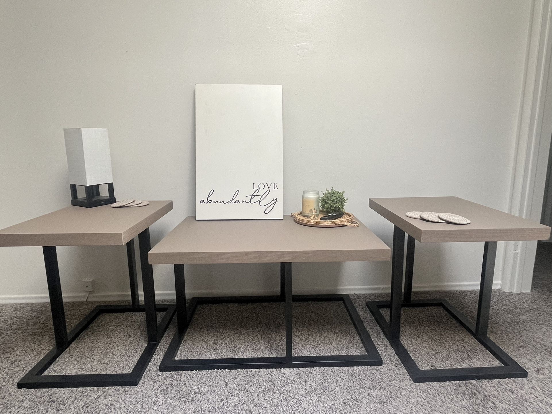 Set- Coffee Table And Two Ends