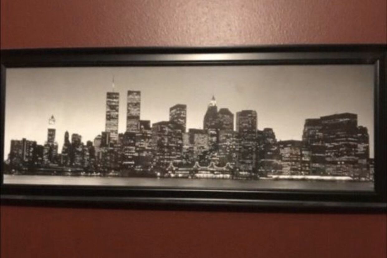 City skyline picture frame