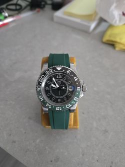 Watch ⌚ Seiko Mod Custom Made Dial Sprite Bezel Stainless Steel Case 