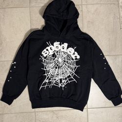 Sp5der OG Web Hoodie Black