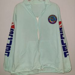 Palancar Reef Cozumel Mexico Scuba Full Zip Shirt Jacket Long Sleeve Size Small