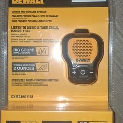 NEW DeWALT Jobsite Pro Wearable Bluetooth Speaker - Sealed