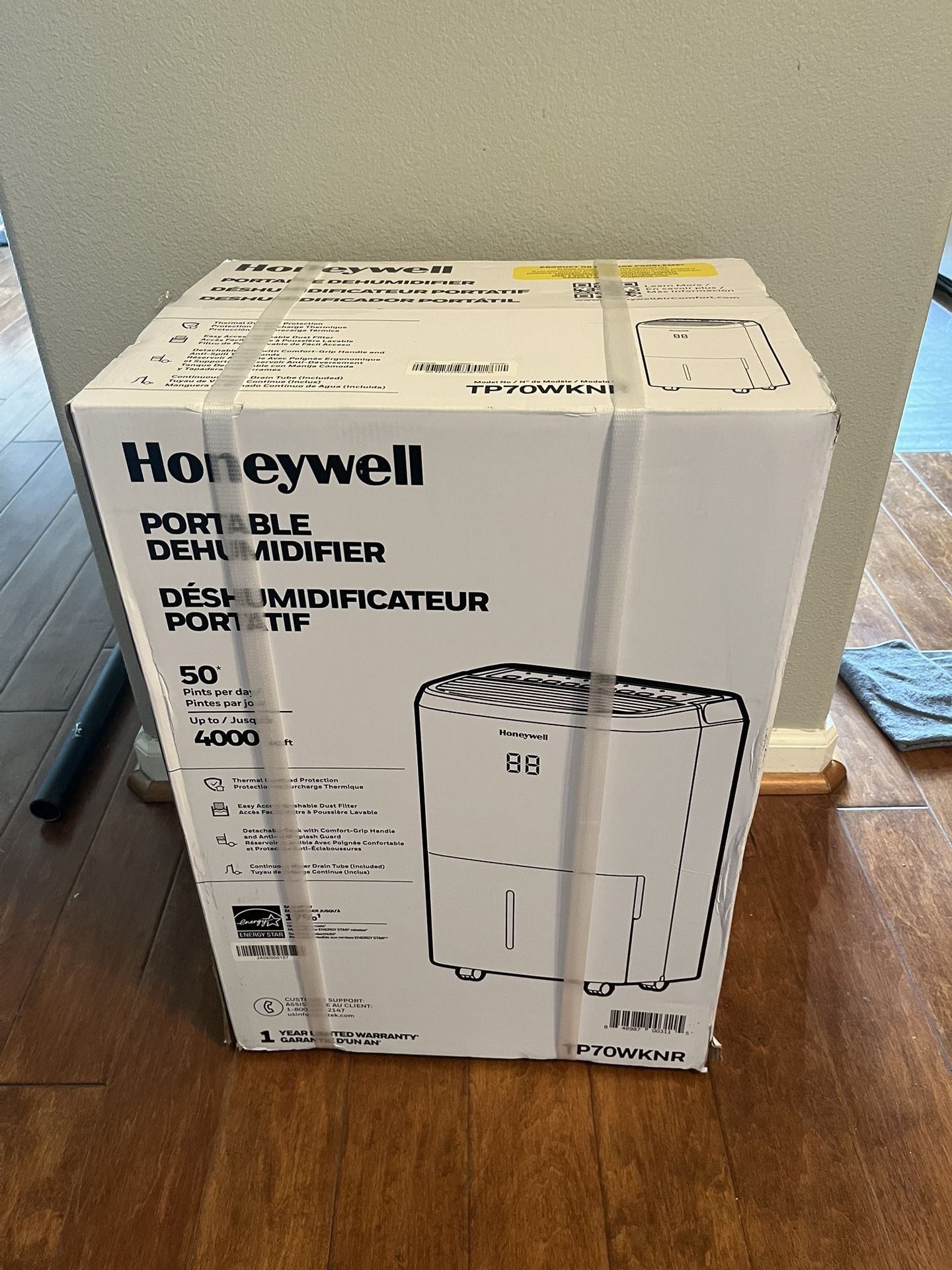 honeywell portable dehumidifier