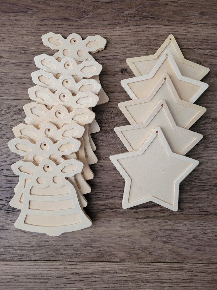 Wooden Ornaments! Ready to Craft!