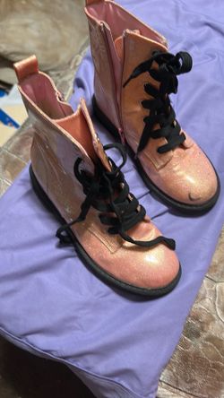 Boots there about glitter soft pink