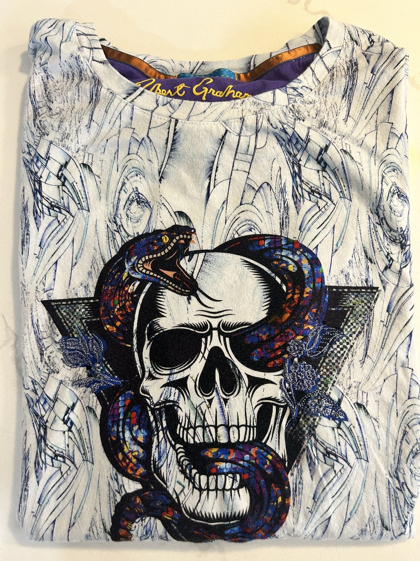 Robert Gray skull T-shirt XXL