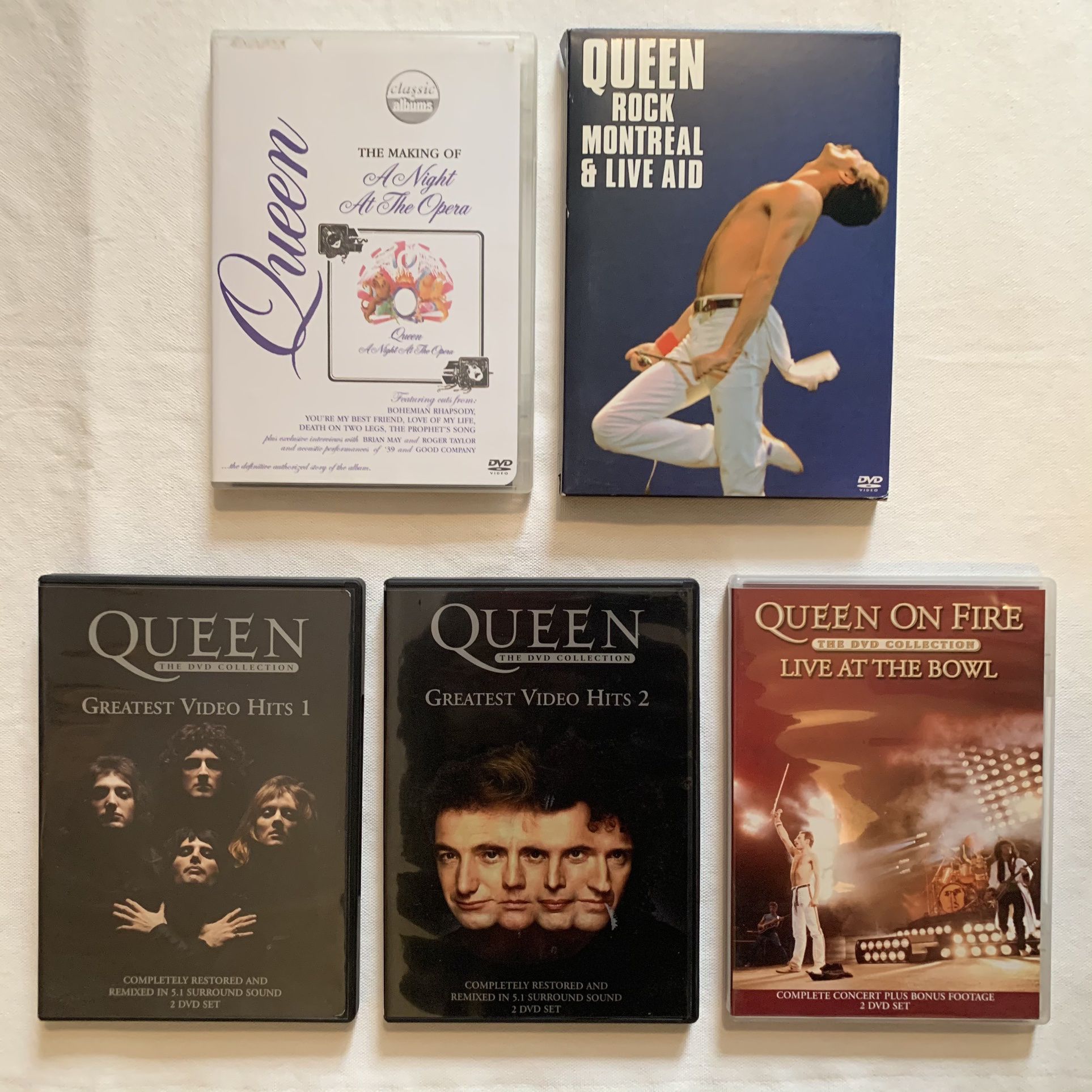 QUEEN Concert DVD Documentary Music video Collection Set