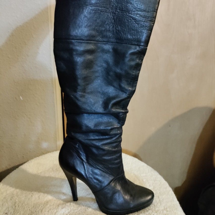 Beautiful Genuine Leather Stiletto Boots.