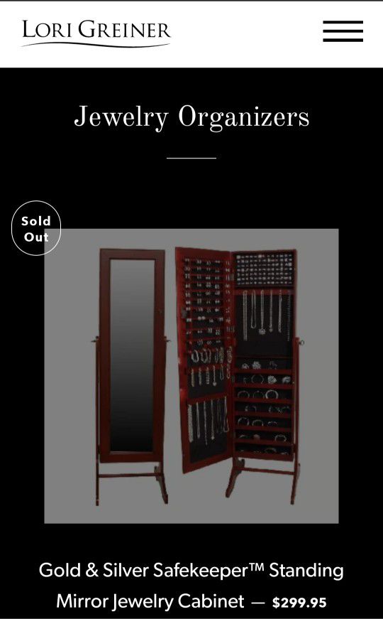 Lori Greiner Jewelry Organizer/Mirror