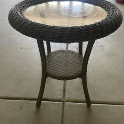 Small Wicker Table