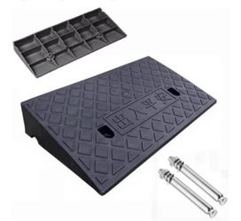 Set of 2 Plastic Curb Ramps | 7cm & 9cm | Black | Brand New