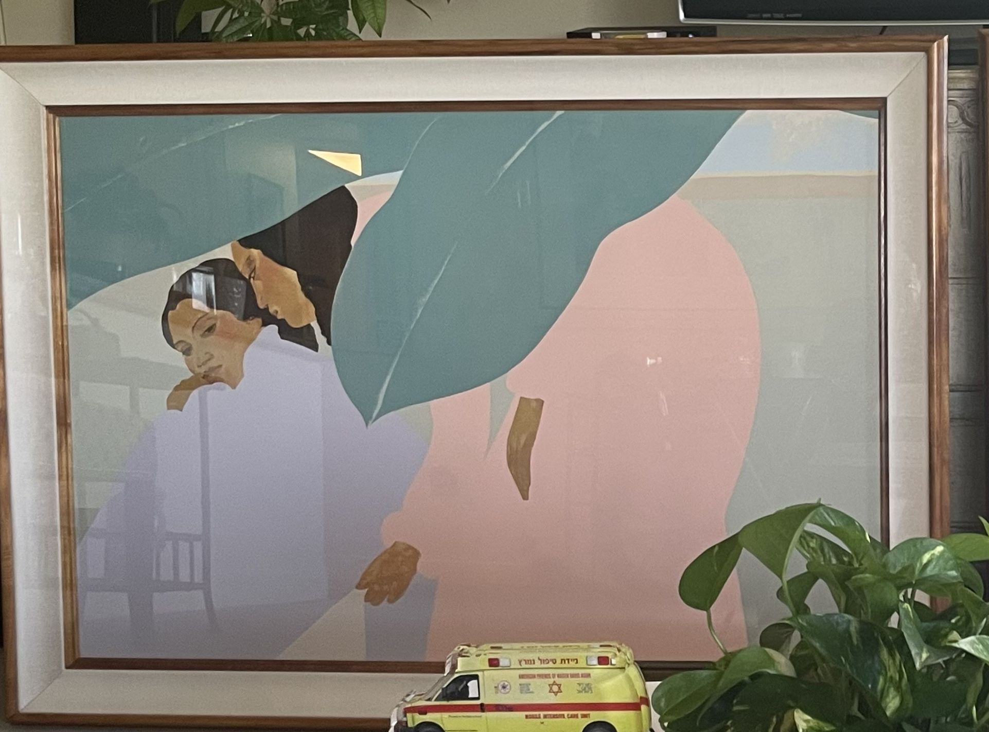Peggy Hopper Signed And Numbered Large Diptych. Incredible piece of Art