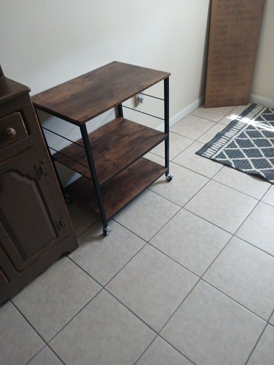 3 Shelf Cart With Wheels