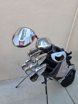 Taylormade Rac & Burner Golf Club Set Right Handed W/Ogio Stand Bag