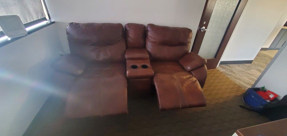 Leather Couch. Extremely Comfortable 