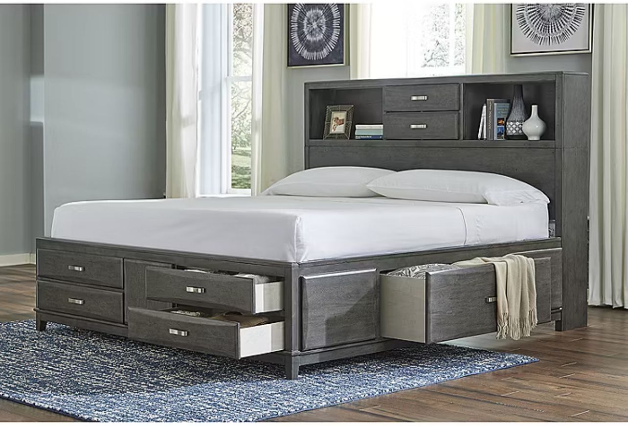 Signature Design by Ashley® Caitir Bedroom Collection 8-Drawer Storage Bed Shop all Signature Design By Ashley